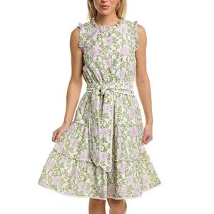 NWT Roller Rabbit Daphne Naoki Silk-Blend Dress